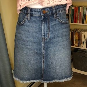 William Rast Ragged Hem Jean Skirt Size 25